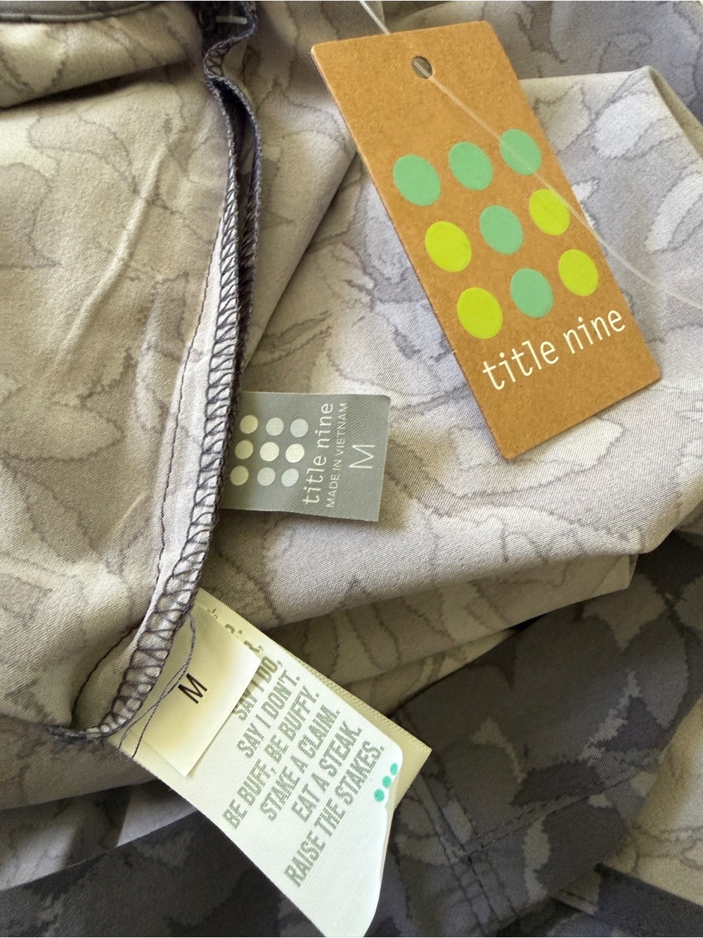 Title Nine Round Trip Midi Dress Grey NWT Medium - Picture 11 of 15